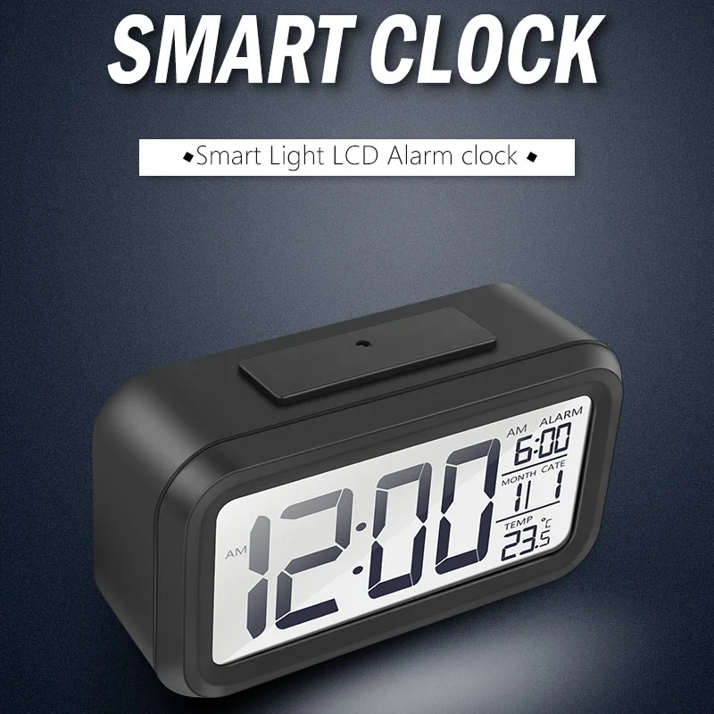 LED Digital Alarm Clock Backlight Snooze Mute Calendar Desktop Electronic Bcaklight Table Clocks