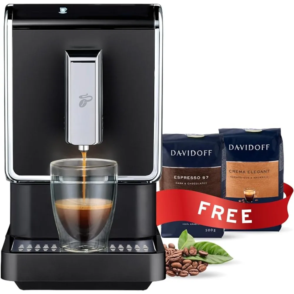 

Single Serve Coffee Maker - Automatic Espresso Coffee Machine - Built-in Grinder, No Coffee Pods Needed - Comes