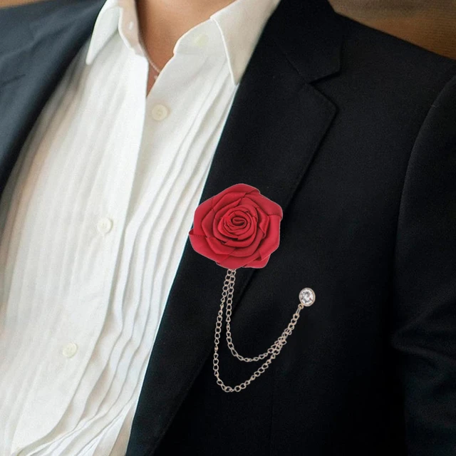 Flower Brooch Wedding Man Suit  Brooch Pin Men Flower Wedding - Wedding  Brooches - Aliexpress