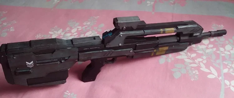MA5D MA37 BR85HB Assault Rifle War Game Gun 3D Paper Model For Cosplay Weapon Handmade Toy 1:1