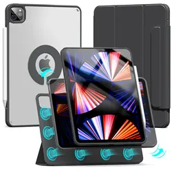 ZOYU Magnetic 360° Rotate Detachable Back Case for iPad Air, Pro, and Mini (Black)