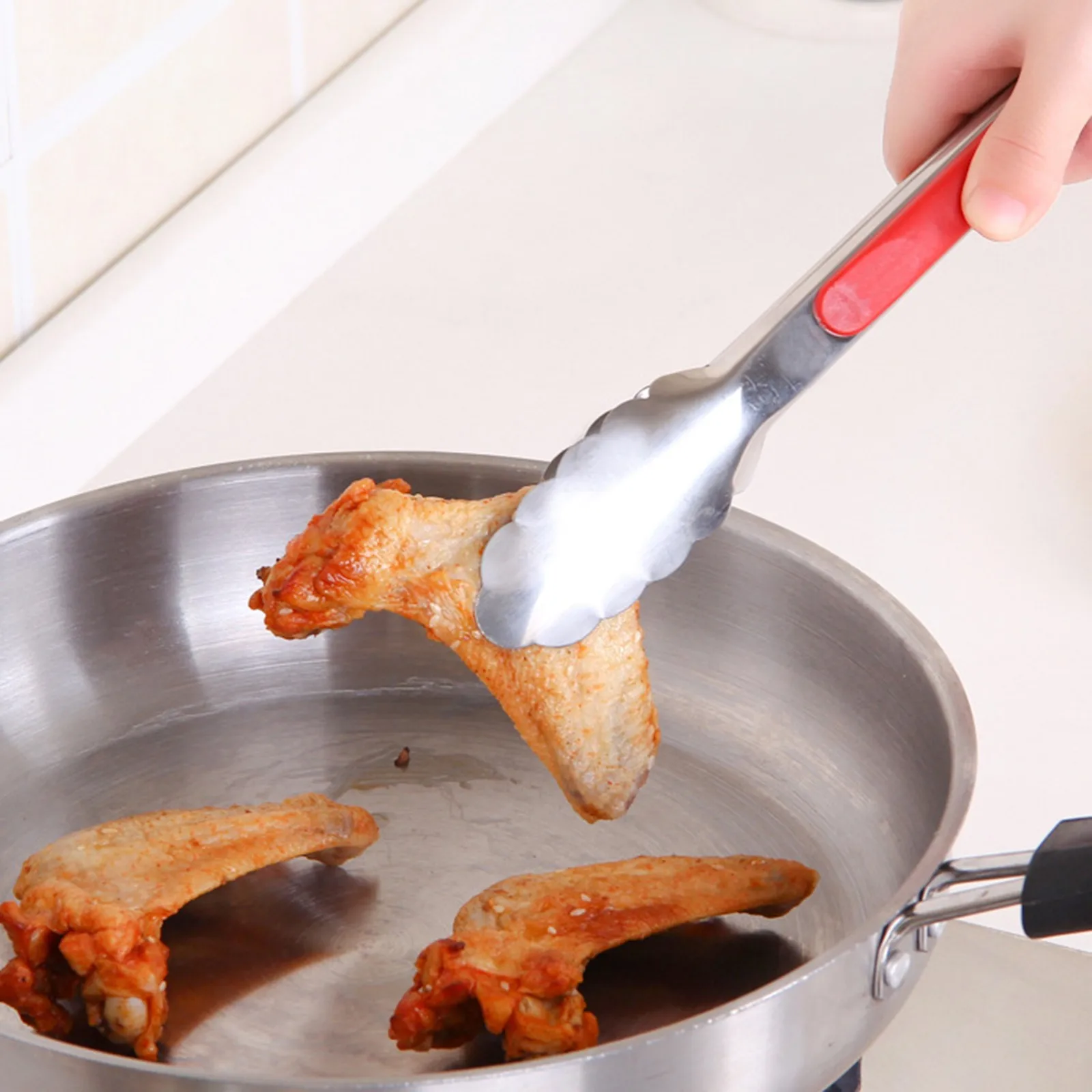 

Tongs Tongs Stainless Bbq Grilling Kitchen For Cooking 9/12/14inch Steel Tongs Kitchen，Dining & Bar Kitchen Metal Barbecue Tools