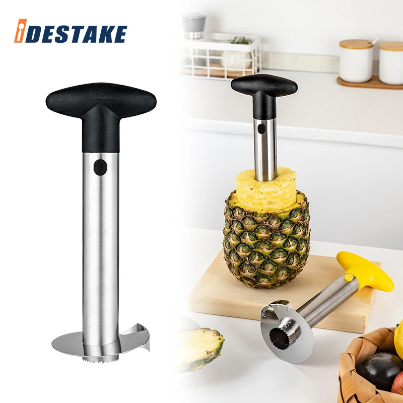 XuQiZZpp Acciaio inossidabile Ananas Peeler Corer Cutter Strumento Portatile Affettatrici di Frutta Strumento Da Cucina Rapido Ananas Carne Pickers