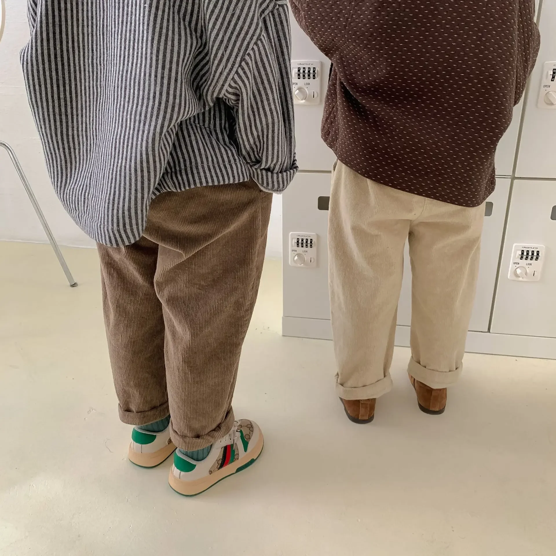 Korean Boys Corduroy Pants Autumn Winter Girl Casual Pants Long 1-7Year Kid's Trousers boys pants kids pants