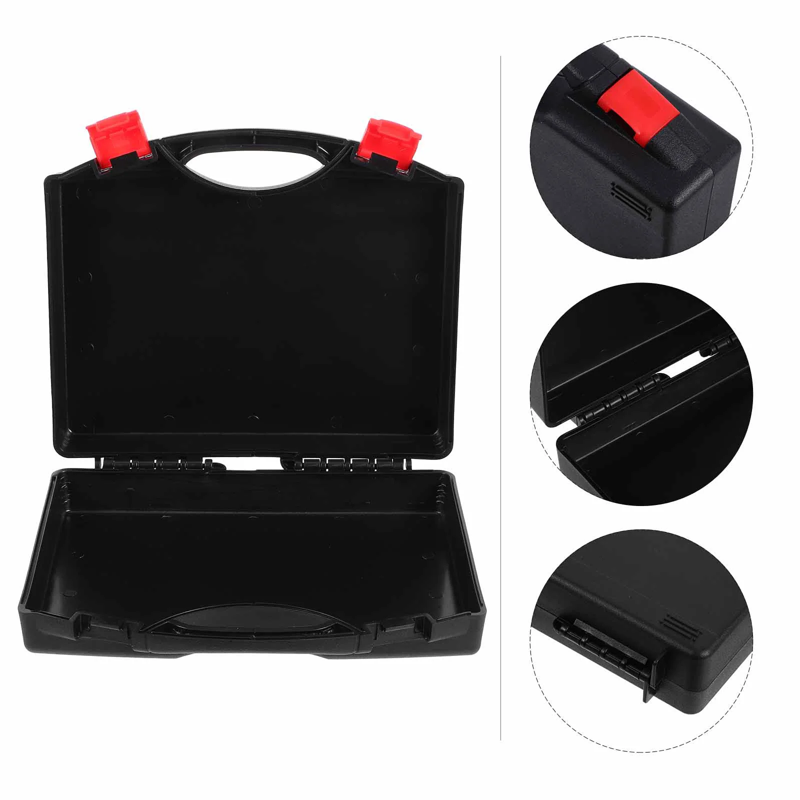 Hardware Drill Bit Storage Box Boxes Foam Tool Case Black Small Briefcase for Kids