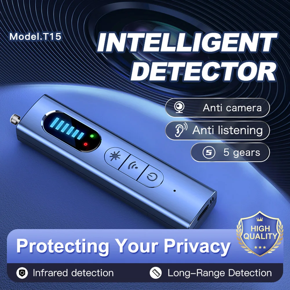 Hidden Camera Detector Infrared Camera Detector Camera Detector Wireless Camera Detectors 25H Working Time Listening Devices Finder Electronic Sweeper for Travel Hotel Car for Office Bathroom