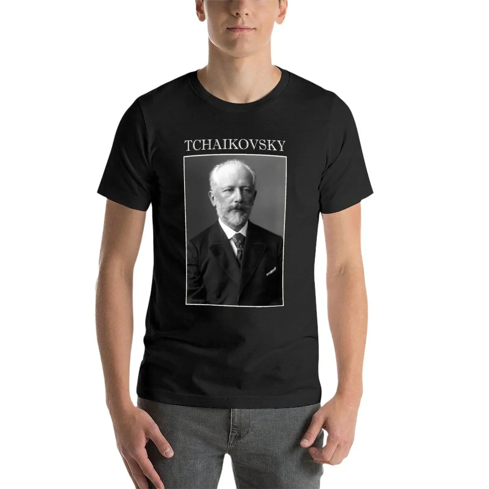 Фото Pyotr Ilyich Tchaikovsky Футболка пот Эстетическая одежда под заказ мужские футболки Чемпион №3