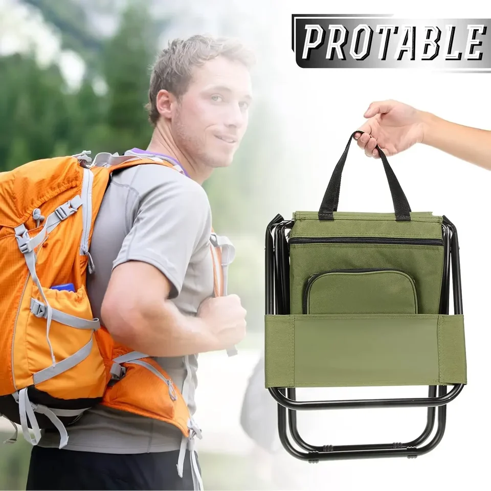 Sedia Da Campeggio Pieghevole Leggera - Portatile, Compatta, Fino A 200 Libbre Di Carico - Foto 6