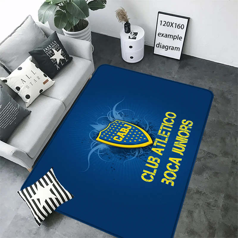 도어매트 플란넬 바닥 매트 실내 발 매트 기도용 침대 옆 매트 아틀레티코스 보카스 주니어스 주방 복도 카펫 부드러운 발코니 장식