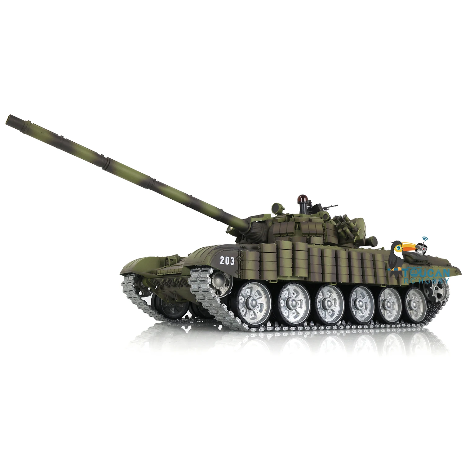 헝롱 프로 버전 T72 RC 배틀 탱크 1/16 RTR 7.0 메인보드 3939 아머 메탈 트랙 휠 무선 배틀 탱크 군사 장난감 TH20574