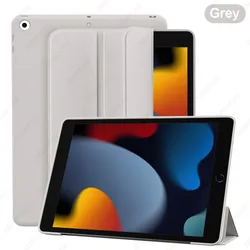 Enhanced Silicone Trifold Stand Case, Lightweight with Auto Sleep/Wake Functionality (Grey)