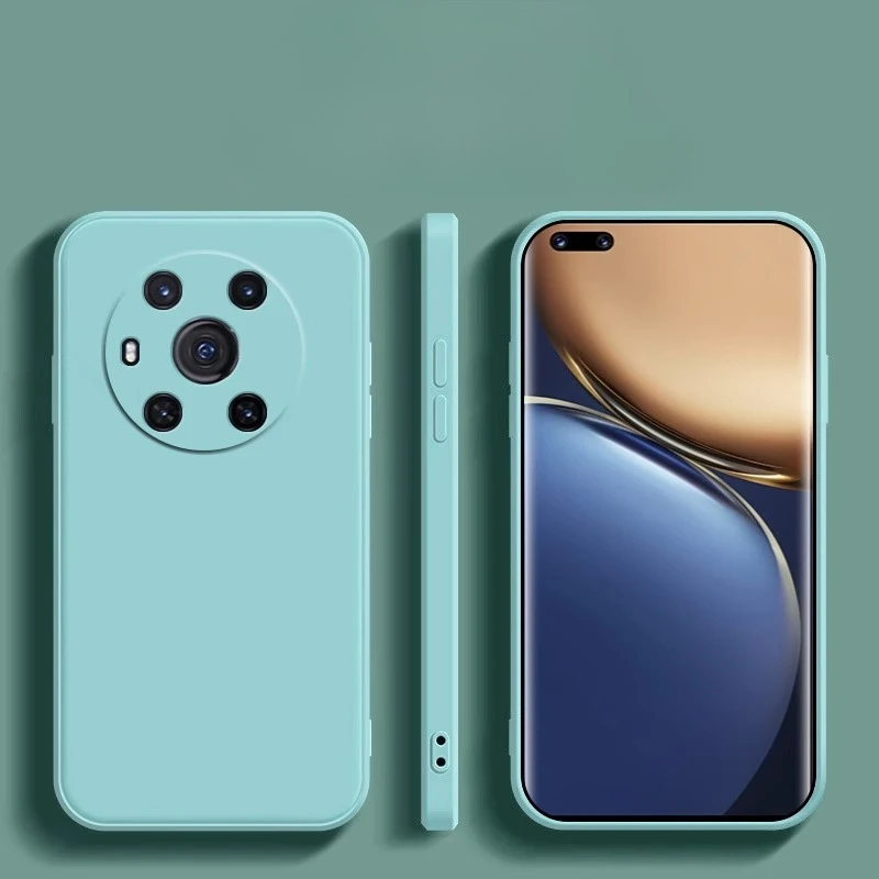 Square Liquid Silicone Case - Camera Protective Soft Back Cover
