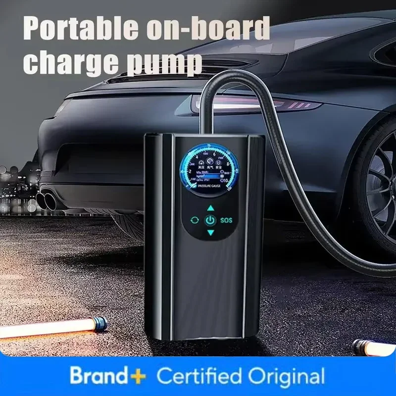 12V Car Tire Inflator Pump High Precision Mini Pump Quick Inflating Electronic Inflatable Pump For Motorcycle Car Bike