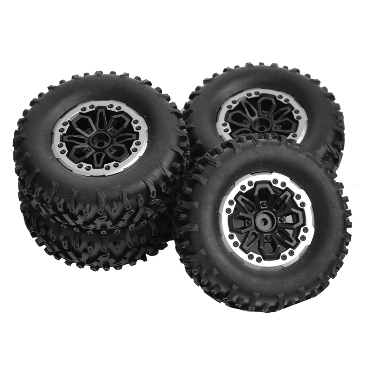 BAAU 8pcs Tire Wheel for MN D90 91 96 99 99S B14 B24 C14 C24 C34 C44 LDRC LD1297 LD1299 RC Car Upgrade Parts Accessories