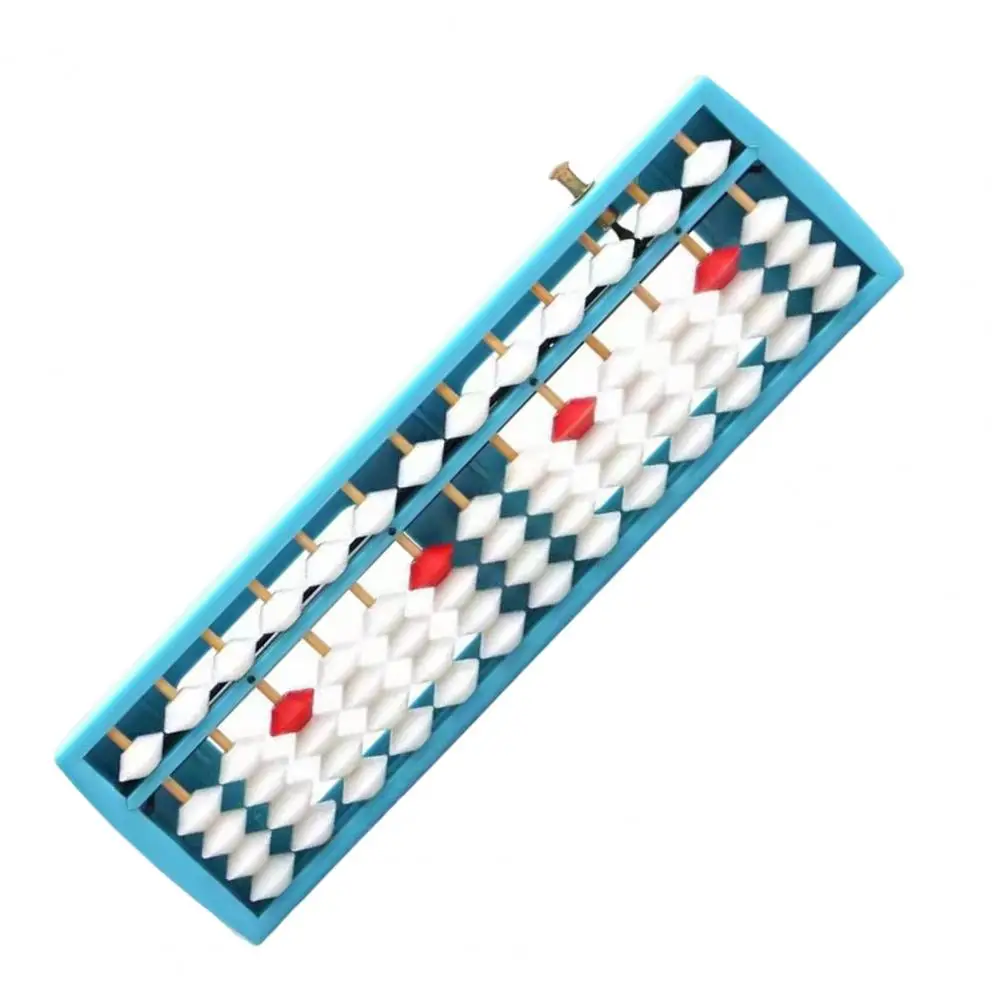 

Student Abacus 13-Row 5 Beads With Reset Button Beginner-friendly Abacus Beadwork Kindergarten Calculator Abacus School Office