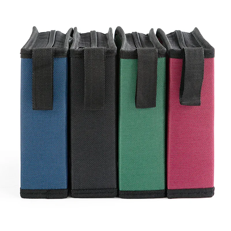 1pc Portable CD/DVD Zipper Storage Case-Holds 40 Discs, Travel-Friendly Wallet Binder, Organizer for Car & Home Use-Protecti