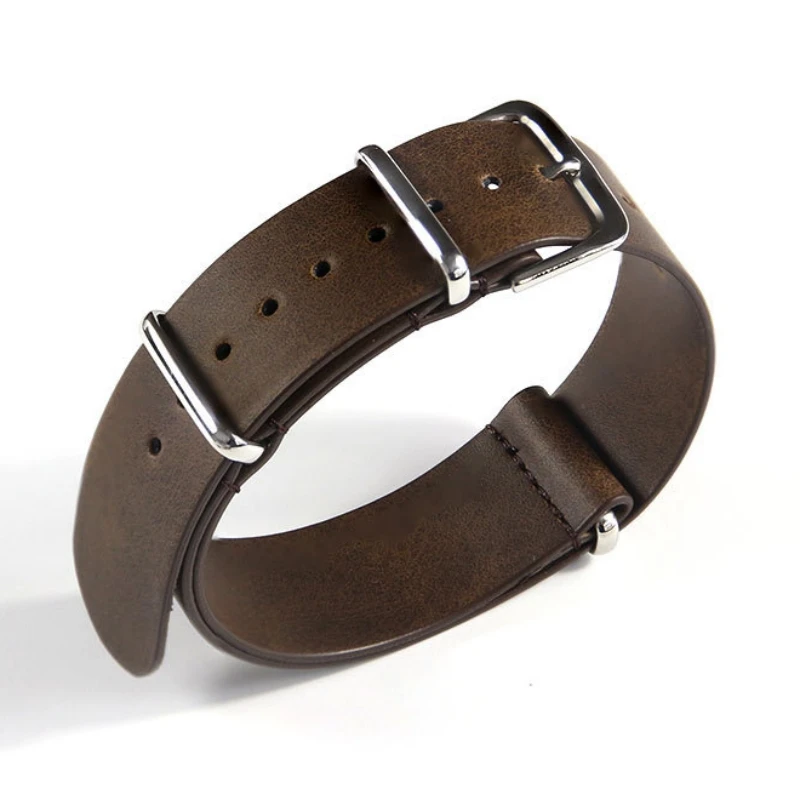 Elegant Leather Watch Band - PU Nato Strap Accessory Bracelet