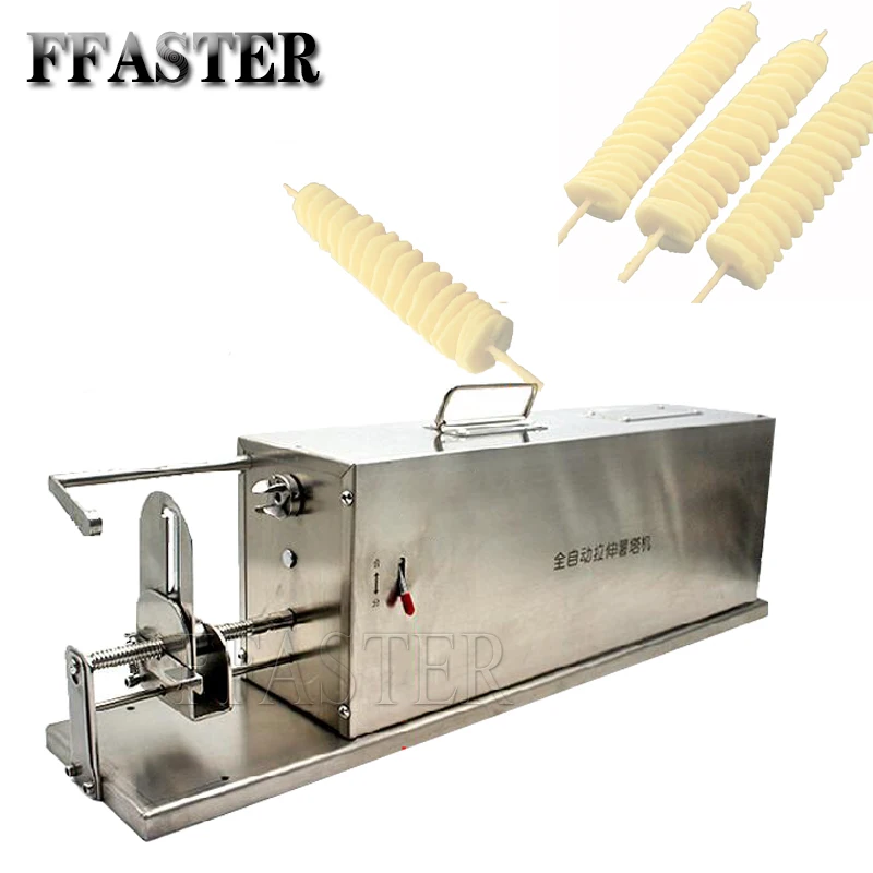 

Potato Tower Machine Fully Automatic Stretching Electric Commercial Stainless Steel Cyclone Potato Kitchen Equipment