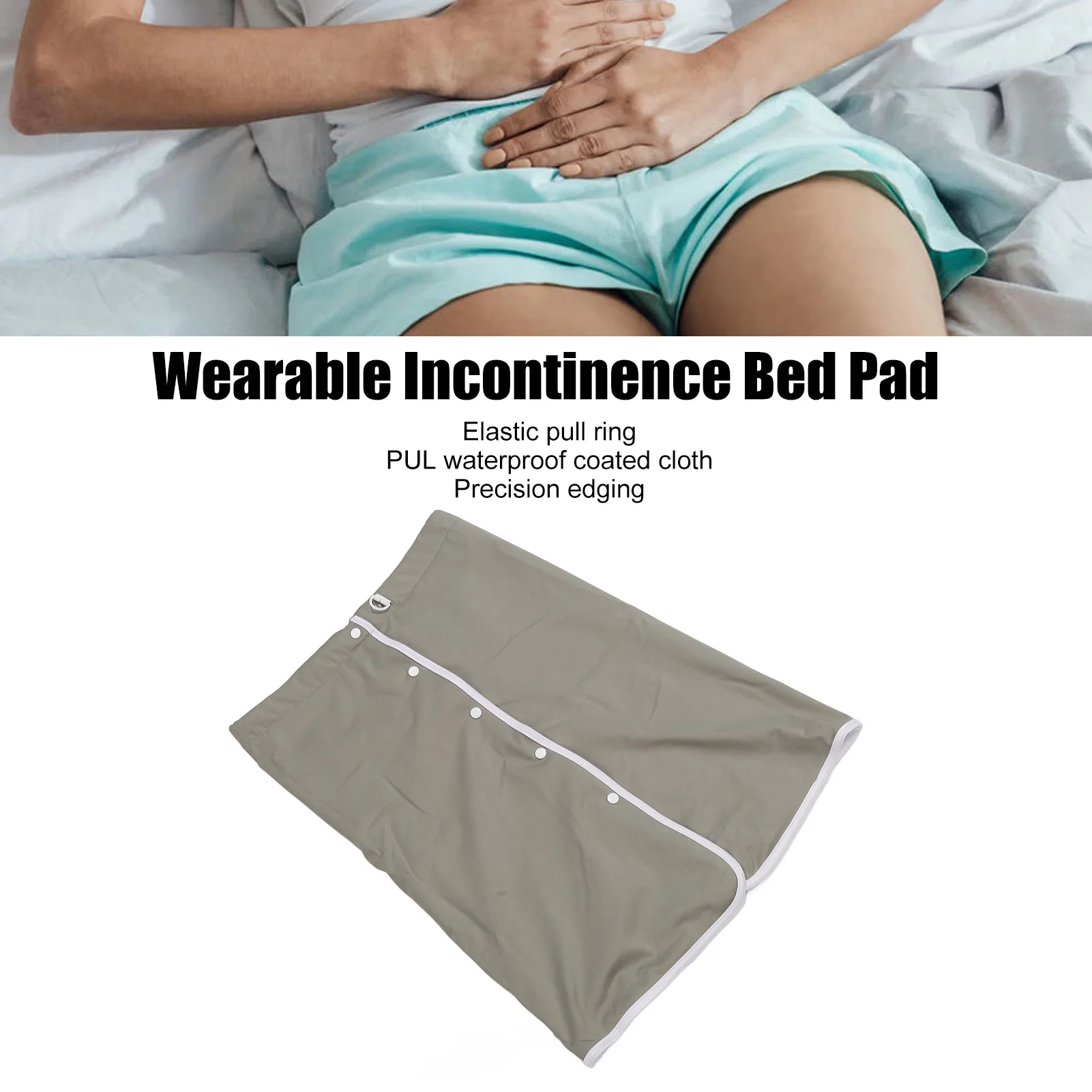 Washable Reusable Diaper Skirt Prevent Dirts Leakage Proof Soft Fabric Incontinence Mattress Menstrual Skirts for Elderly Adults 3