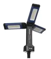 Portable Outdoor Led Corded camping light 3-Heads rechargeable Led Work Lights with Tripod Stand 1