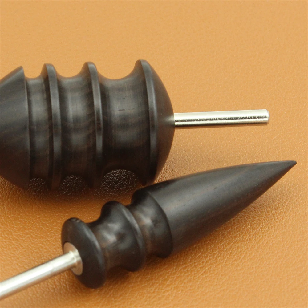 4pcs/set Leather Burnisher Pointed Tip Leather Edge Electric Polished Head DIY Slicker Burnishing Tool