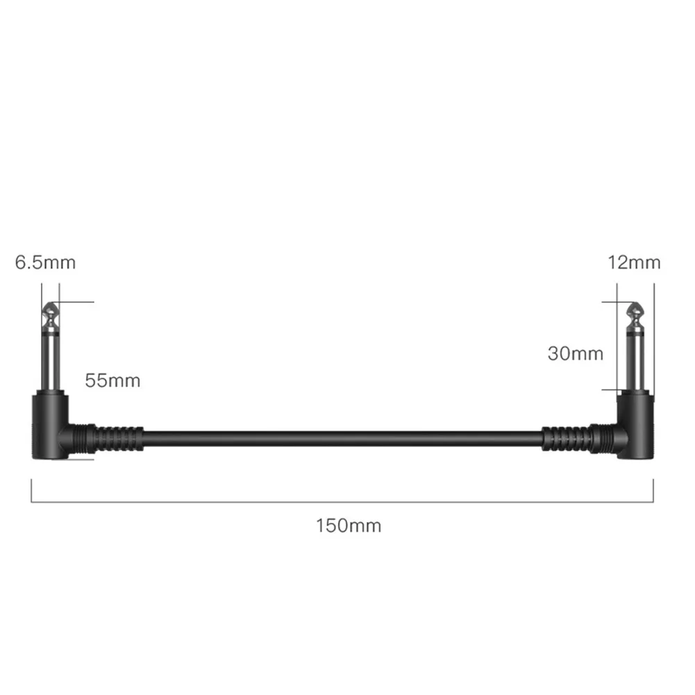 15cm 페달 케이블 코드 6.35 일렉트릭 기타 효과 악기 음악 애호가를 위한 패치 와이어 장