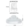 Upgraded Rubber Replacement Set Rubber Flange Set Rubber Flange Inserts Rubber Valves with Diaphragm for Breast Pumping 5