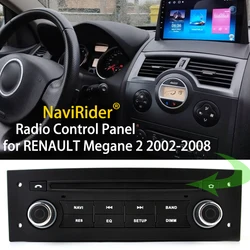 Panneau de commande de style OEM pour écran Android, Renault Megane 2 2002-2008, Renault Fluence, lecteur vidéo de voiture Plug to Play