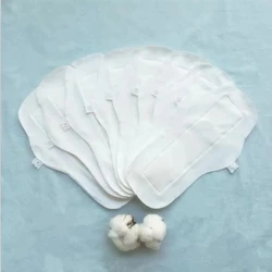 Eco - Friendly Reusable 100% Cotton Menstrual Pads - Set of 5 Waterproof Panty Liners