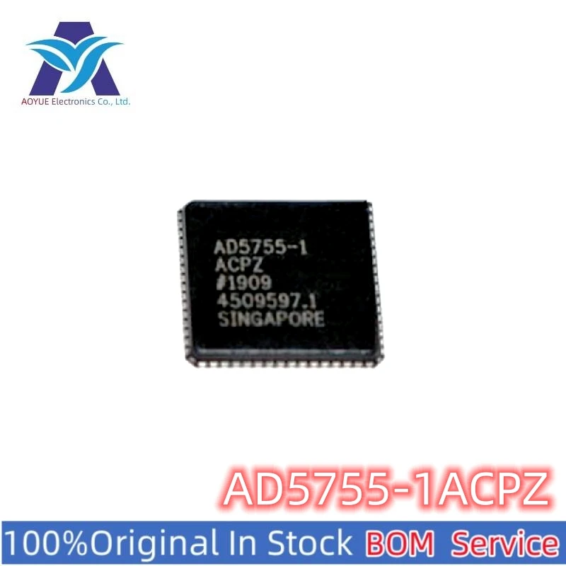 

New Original Stock AD5755-1ACPZ AD5755-1 ACPZ 5755 LFCSP-64 16-bit DSP SPI digital to analog conversion chip DAC ic