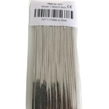 10 Meters Solar cell Tabbing wire Busbar Wire Tinned Copper Soldering Material For Diy Solar Panel