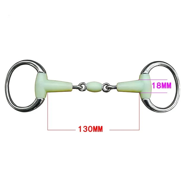 XSXS-Horse Snaffle Bit, Stainless Steel Loose Ring Horse Mouth Bit, Loose Link Horse Mouth Bit For Horse Training And Riding 6
