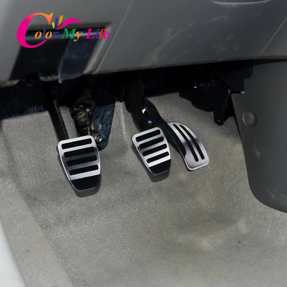 ABSOPRO 3-teilig Pedalabdeckung Set | Für Nissan Juke & Leaf | Aluminium Gaspedal & Bremspedal