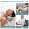 Cylindrical Cervical Pillow Memory Foam Cylinder Round Cotton Small Natural Sleeping Habits Spine Lumbar Polyurethane Bolster 2
