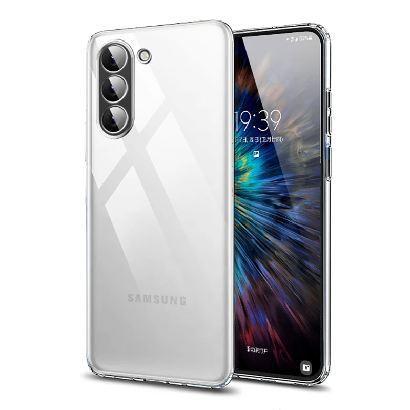 Phone Case Phone Protector Cover Ultra Thin Clear Silicone Case SamSung s galaxy s23 s20 s21 s24 Ultra Plus FE Transparent Solid Color Soft TPU Bumper Case