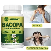 Bacopa Monnieri Extract Supplement - Brain Health Supports Performance Cognition, Enhances Energy & Stamina - 120 Capsules