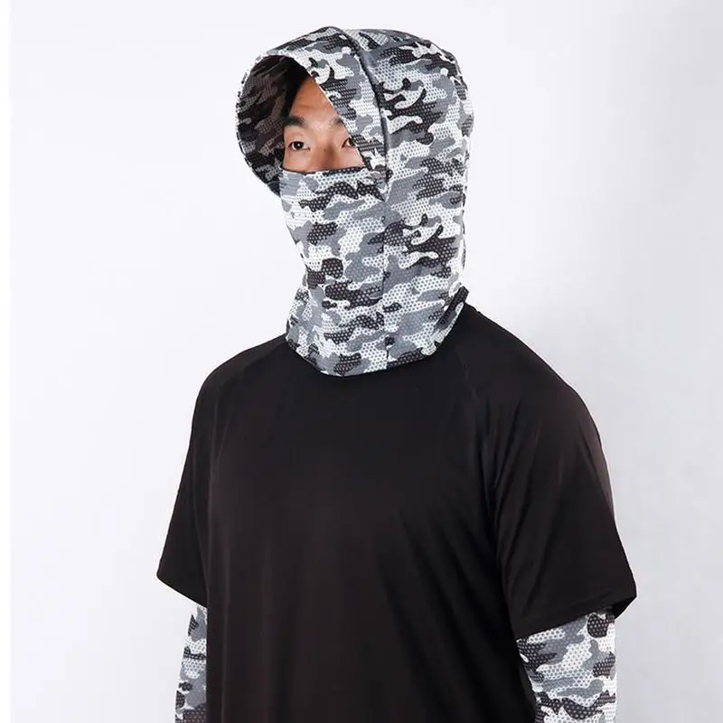 Summer Arm Cover Sleeves Ice Silk Arm Cover Breathable For Outdoor Cooling Sun-Proof Sleeves Head Gear To Block UVA And UVB