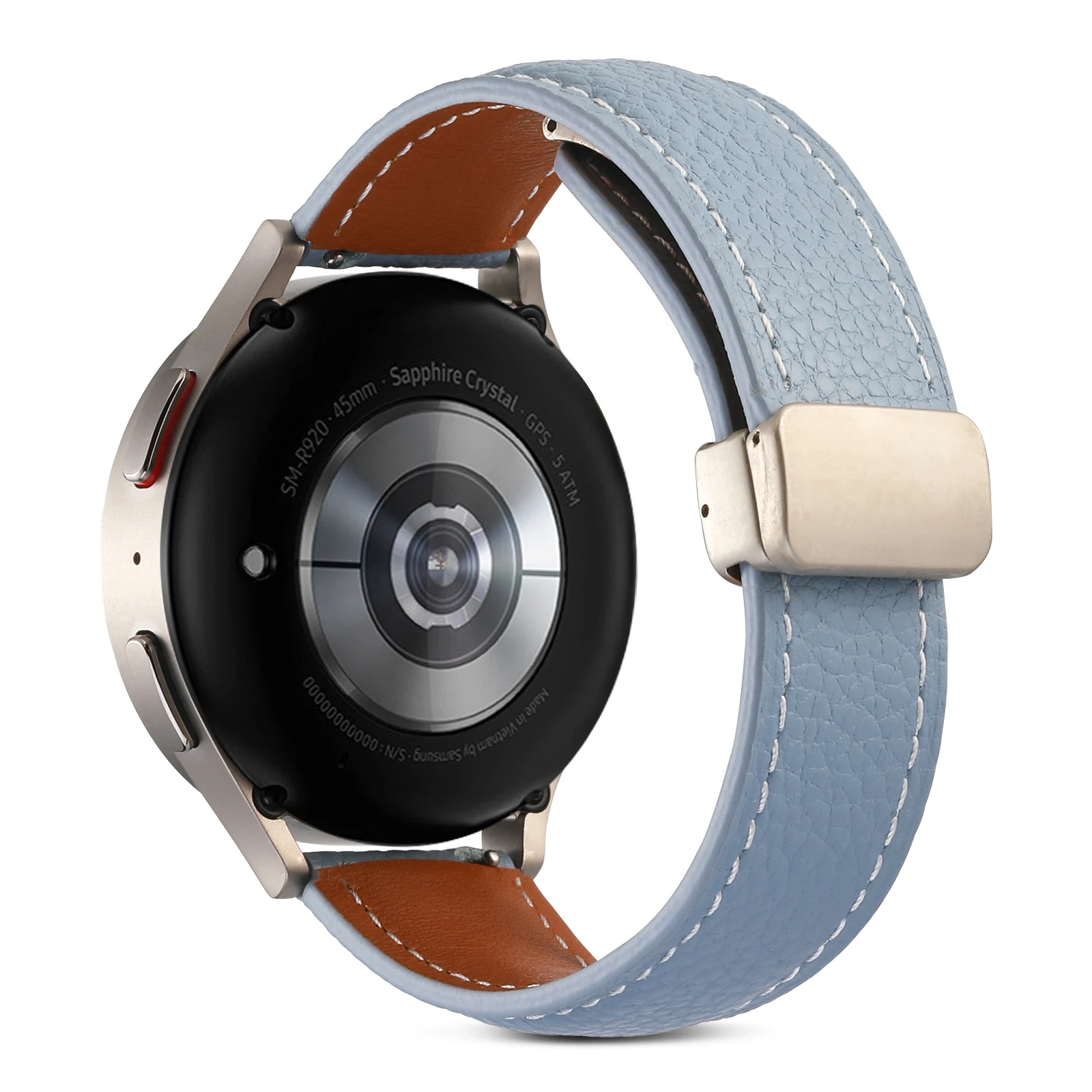 22mm 20mm Leather strap For Samsung Galaxy Watch 6/4/5/5 Pro Classic Huawei watch 4/3/GT3 Magnetic Band Amazfit GTR/GTS 4 Correa