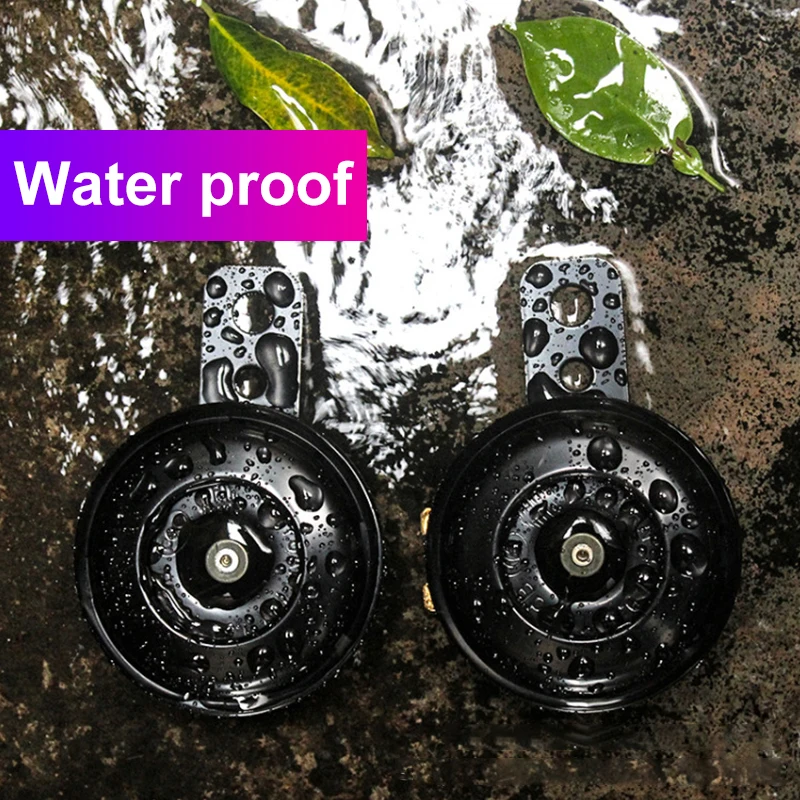 Motorcycle Electric Horn Scooter Horn Motorcycle Universal 12V 24V 48V 60V Waterproof Round Loud Speaker Scooter Off-road Vehicle ATV