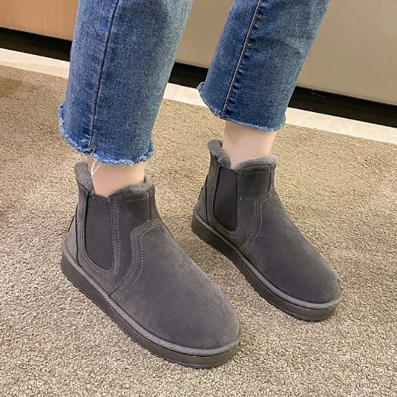 2023 New Winter Snow Boots Women's Plush and Thick Insulation Boots Large Men's and Women's Winter High Top Cotton Boots