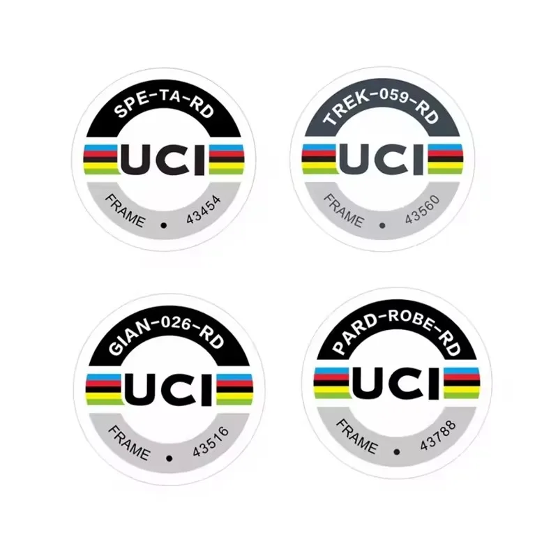 Frame Name ID Certification Small Label Sticker Bicycle Union Certification Label Bicycle Decals Warning Films bicycle parts