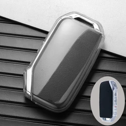 Premium TPU Car Key Case Cover - Soft Key Shell (Transparent)