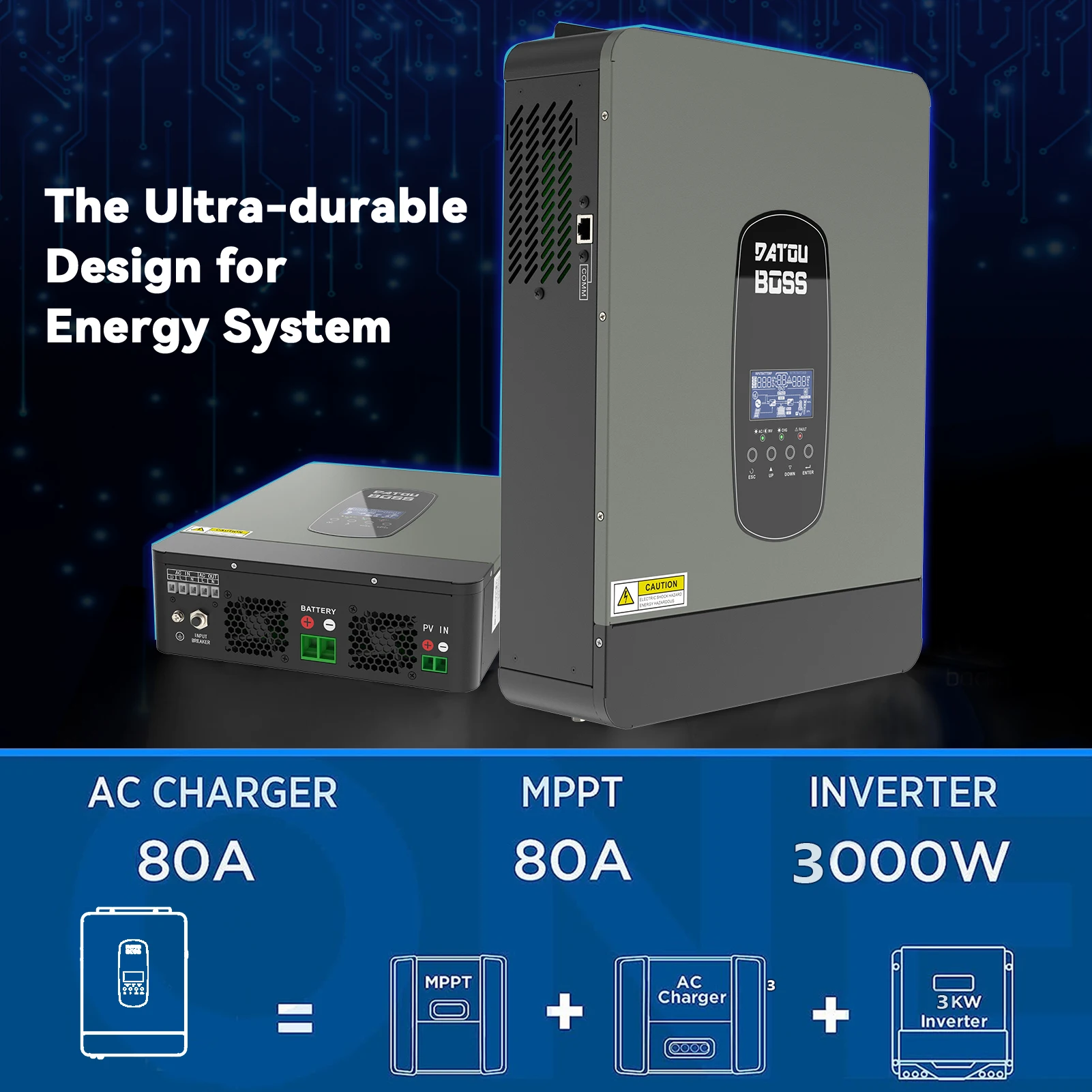 ¾籤 ι ̺긮 ι, 3000W   ι, DC 24V-AC 230V ¾籤 Ʈѷ, MPPT 80A PV ͸  