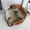 Female Canvas Fabric School Book Laptop Backpack Student Casual Street Travel Soft Cloth Stylish Big Capacity Daily Rucksack Bag 4