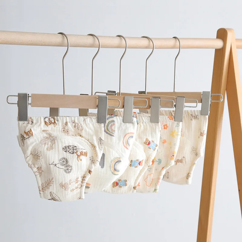Korean Style Cotton Baby Waterproof Training Pants New Baby Diaper Infant Washable Shorts Nappy Panties Nappy Changing Underwear baby training pants cloth diapers waterproof diapers