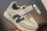 Children's Spring New Leather Upper Sneakers Kids Non-Slip Casual Shoes Boys Girls Soft Sole Students Tennis Toddler Sport Shoes 6