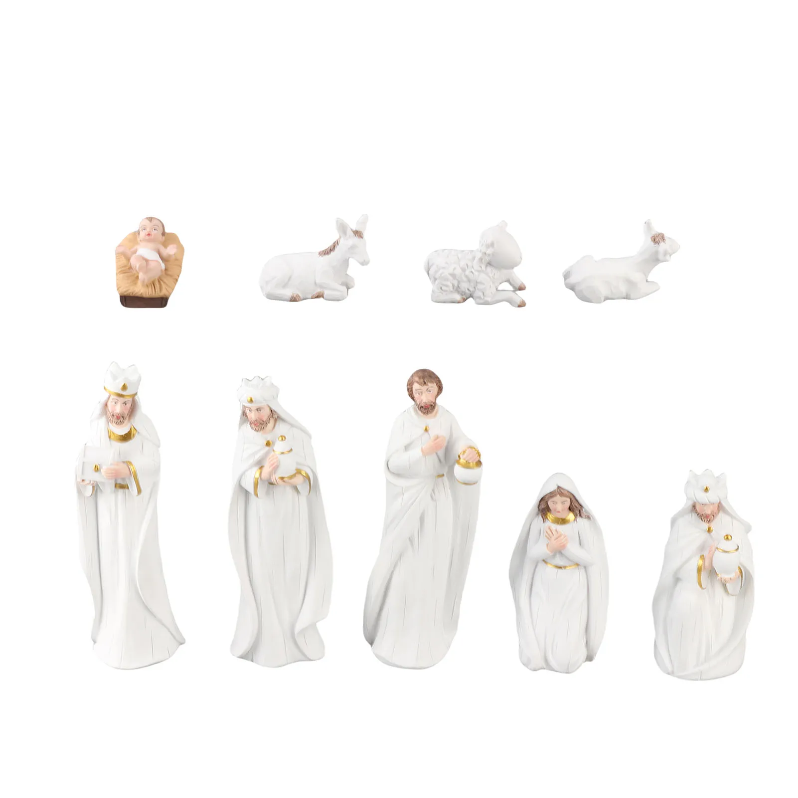 Christmas Decorations Christmas Manger Set Decorations Resin Crafts Christmas Manger Set Nativity Scene Set Manager Nativity Set