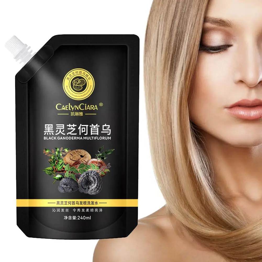 

240ml Multiflorum Hair Shampoo He Shou Wu Anti-Hair Hair Smoothness Shampoo Deep Nourishing Cleasing Natural Loss Care V3E1