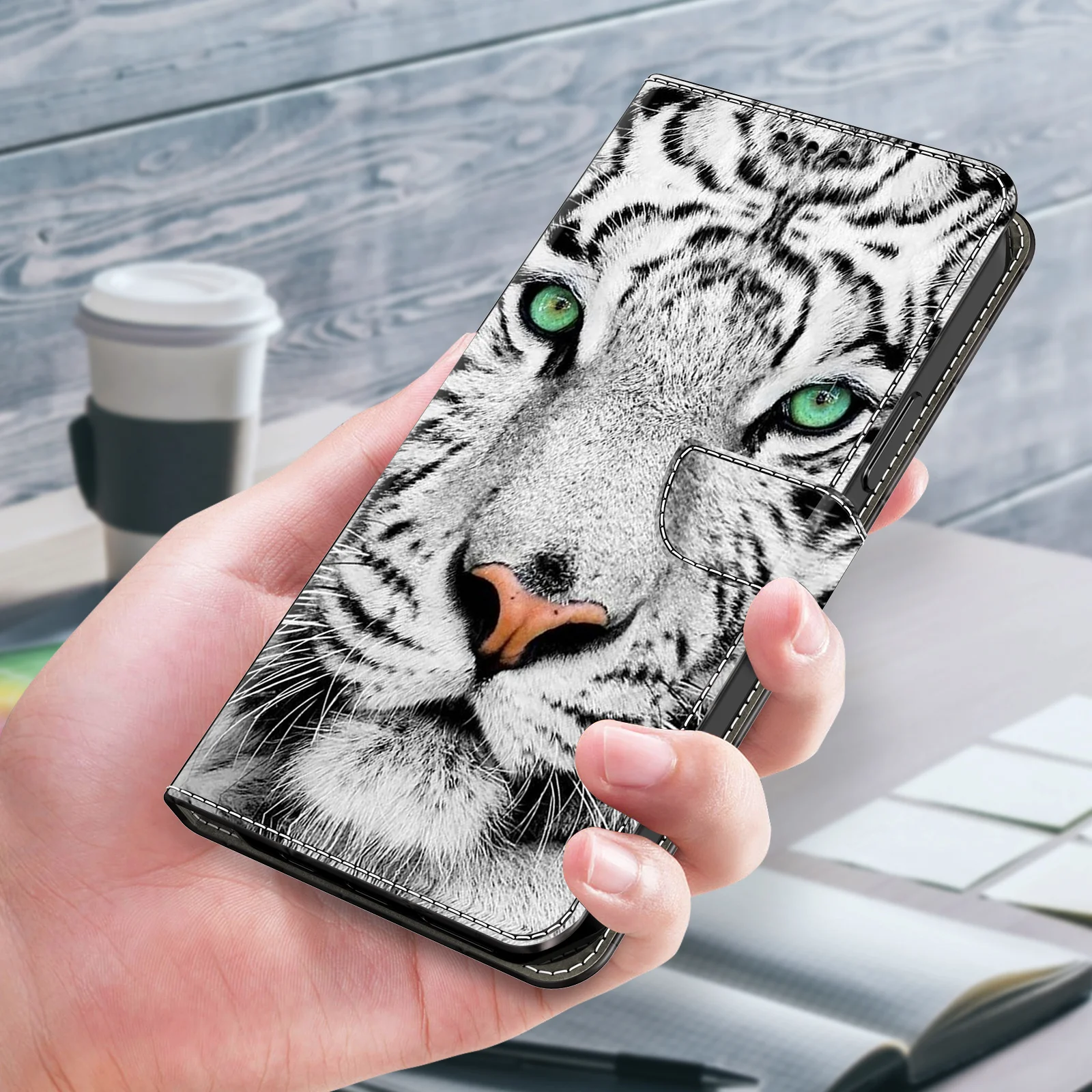 Premium Magnetic Flip Leather Wallet Phone Case