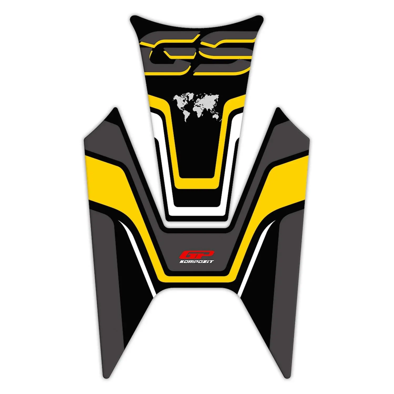 

GP Kompozit For R 1200 GS 2013-2022 Compatible Tank Pad Black-Yellow